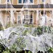 Halloween Spider Web Decoration Kit | 270g Stretch Cobweb Covers 650 Sq Ft + 60 Fake Spiders — Indoor & Outdoor