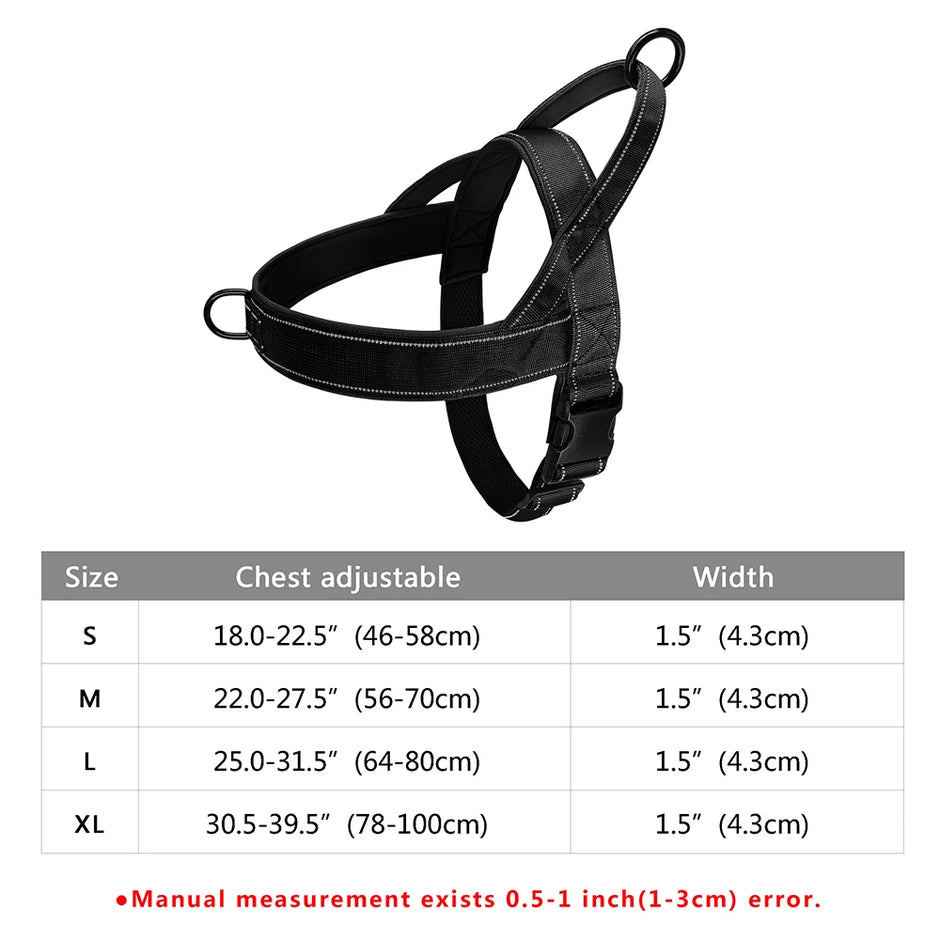 No-Pull Dog Harness – Soft Padded Reflective Vest for Small, Medium & Large Dogs - Gold Store Business