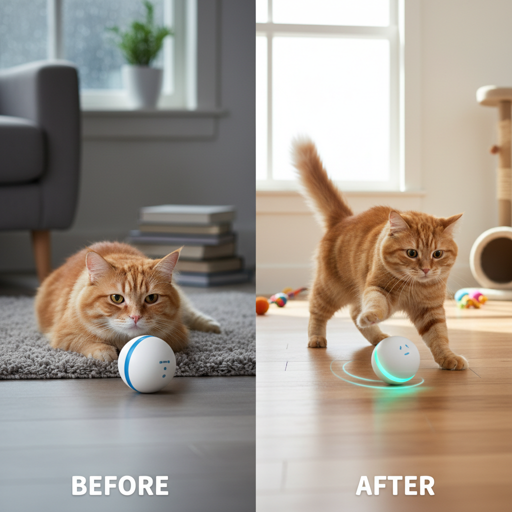 Smart Auto-Rolling Ball Pet Toy – Interactive Electric Toy for Cats & Dogs - Gold Store Business