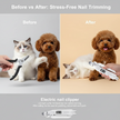 2-in-1 Electric Pet Nail Trimmer & Grinder with LED Light – Quiet Dog & Cat Nail File - Gold Store Business