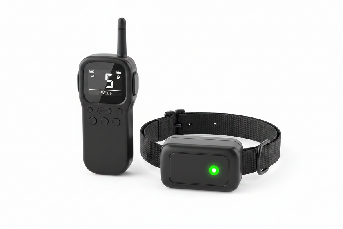 Anti-Bark Dog Collar – Electric Shock, Vibration & Sound with LED for Small & Large Dogs - Gold Store Business