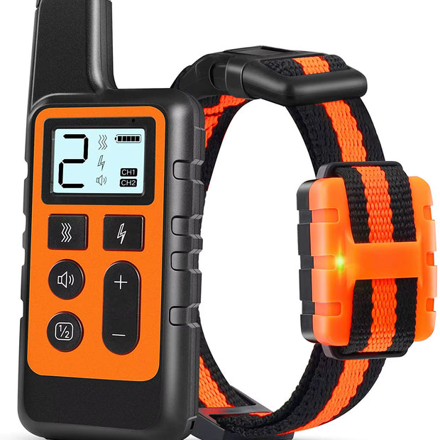 Waterproof Rechargeable Dog Training Collar with Remote – Beep, Vibration & Static Stimulation Modes for All Dogs - Gold Store Business