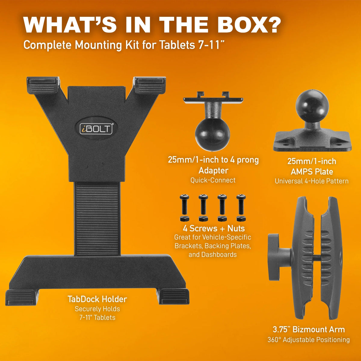 Ibolt Tabdock Bizmount Amps Tablet Stand for 7