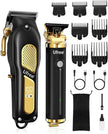 Cordless Hair Clippers & Trimmer Set for Men — Barber-Grade, 200Min Battery, LED Display
