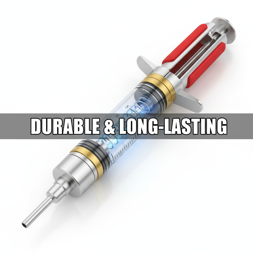 Veterinary Continuous Syringe Gun – Adjustable Dose Animal Injector with 10 Needles - Gold Store Business