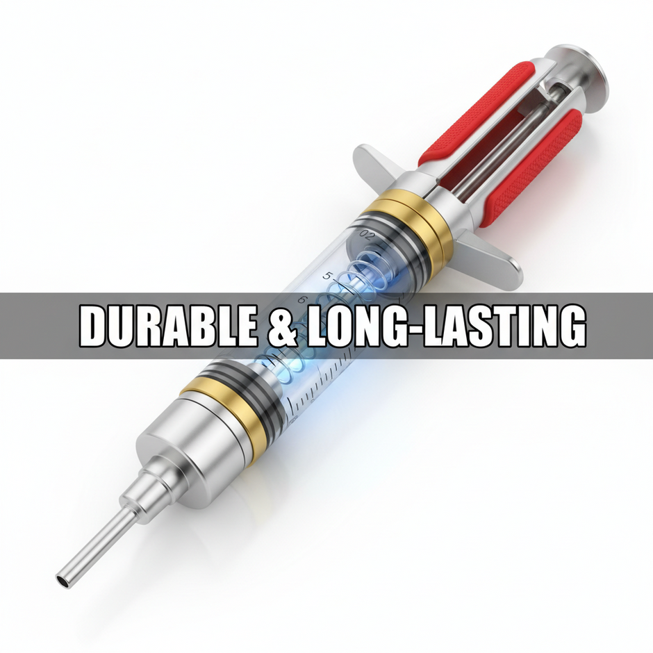 Veterinary Continuous Syringe Gun – Adjustable Dose Animal Injector with 10 Needles - Gold Store Business