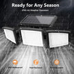 Solar Lights Outdoor - 210 LED 2500LM Waterproof Motion Sensor Security Lights with Wireless Remote Flood Lights for Patio Garage Yard Entryways