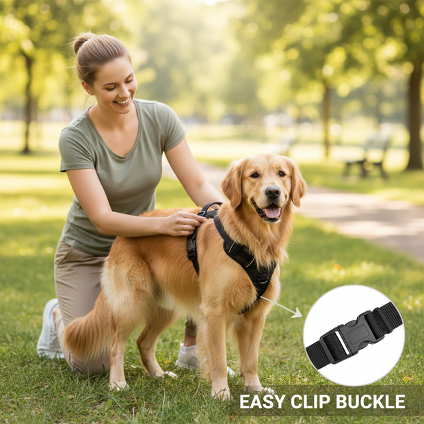 No-Pull Dog Harness – Soft Padded Reflective Vest for Small, Medium & Large Dogs - Gold Store Business
