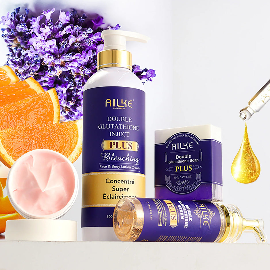 Double Glutathione Whitening Skin Care Set — Moisturize, Brighten & Fade Dark Spots - Gold Store Business