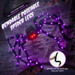 5Ft Giant Light-Up Halloween Spider, Scary Hairy Fabric Spider for Indoor Outdoor Yard Haunted House Decor, Purple