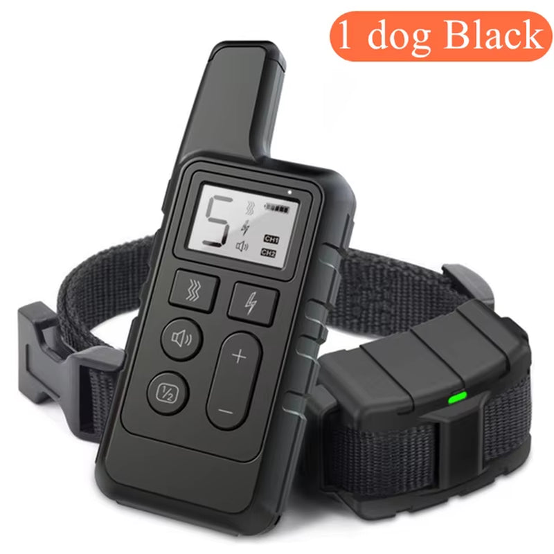 Waterproof Rechargeable Dog Training Collar with Remote – Beep, Vibration & Static Stimulation Modes for All Dogs - Gold Store Business