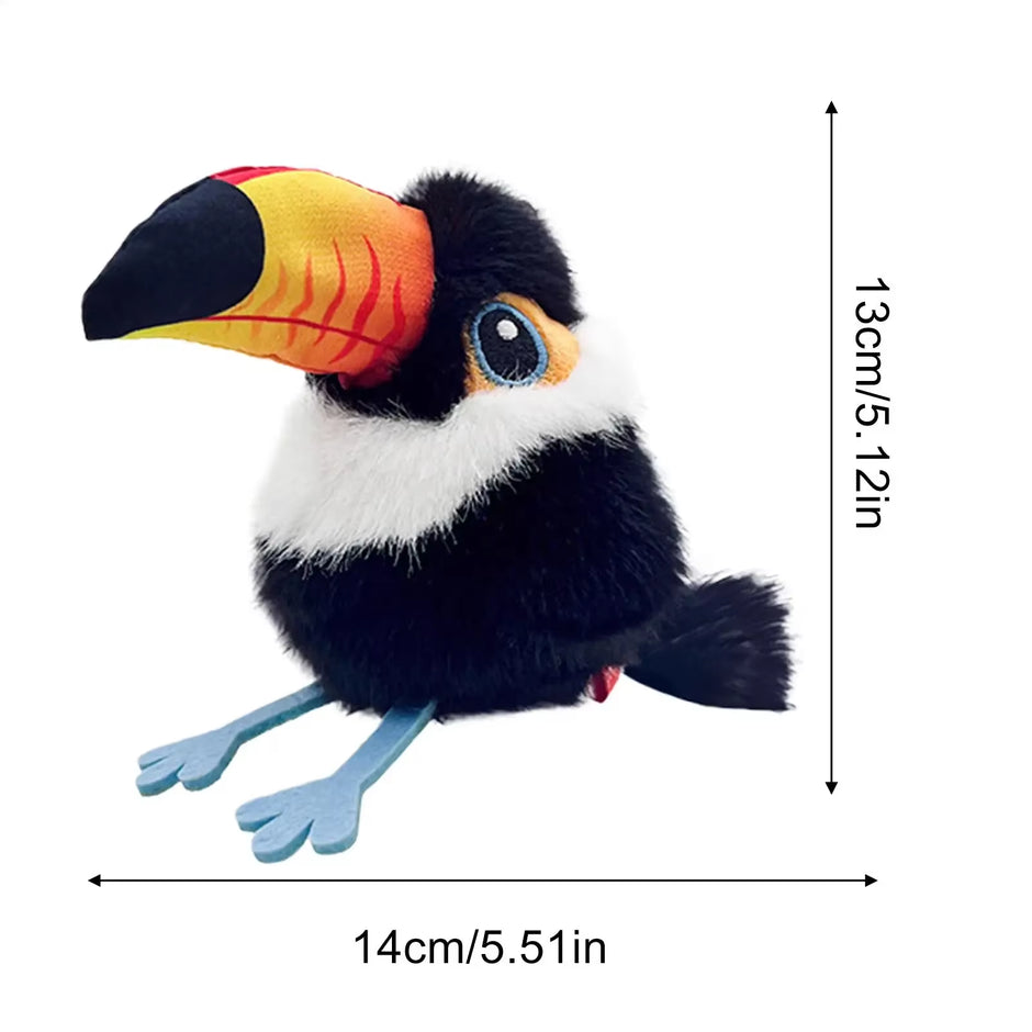 USB Rechargeable Flapping & Chirping Bird Cat Toy – Touch Activated Plush Hunting Toy for Indoor Kittens - Gold Store Business