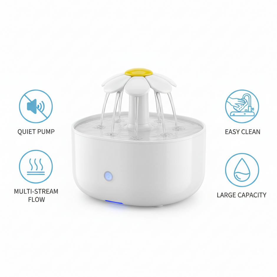 Smart Pet Water Fountain — 1200mL Silent USB Filter Dispenser for Cats & Dogs - Gold Store Business