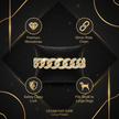 Luxury Cuban Link Dog Collar – Gold & Silver Diamond Chain Necklace for Pets - Gold Store Business