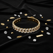 Luxury Cuban Link Dog Collar – Gold & Silver Diamond Chain Necklace for Pets - Gold Store Business