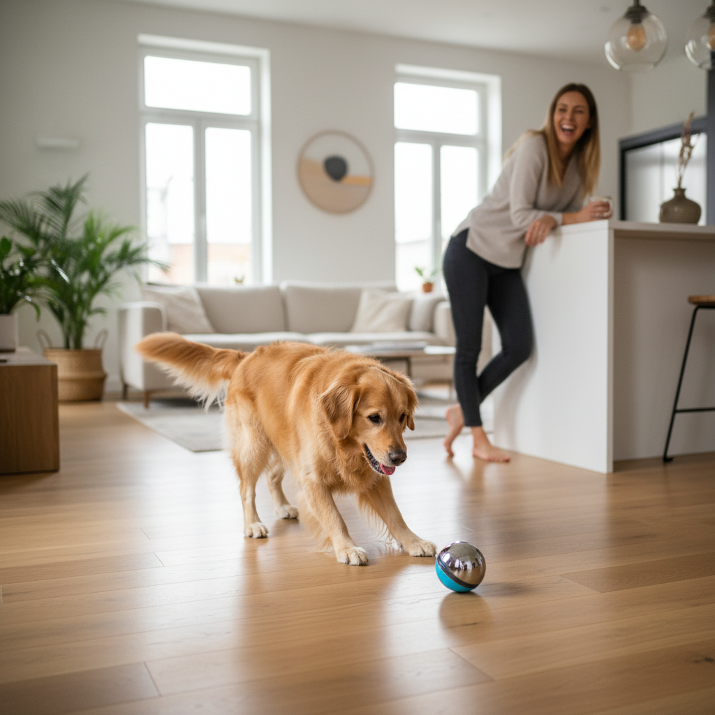 Smart Auto-Rolling Ball Pet Toy – Interactive Electric Toy for Cats & Dogs - Gold Store Business