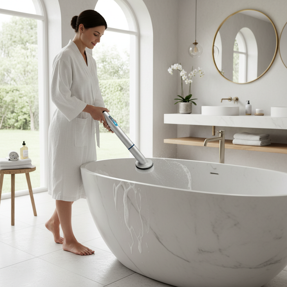Multifunctional Electric Spin Scrubber — Cordless Cleaning Brush for Kitchen & Bathroom - Gold Store Business