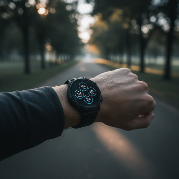 Pixel Watch 3 41mm on wrist during morning run
