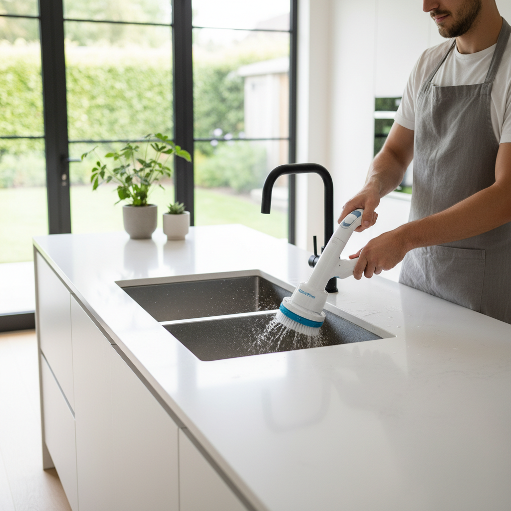 Multifunctional Electric Spin Scrubber — Cordless Cleaning Brush for Kitchen & Bathroom - Gold Store Business