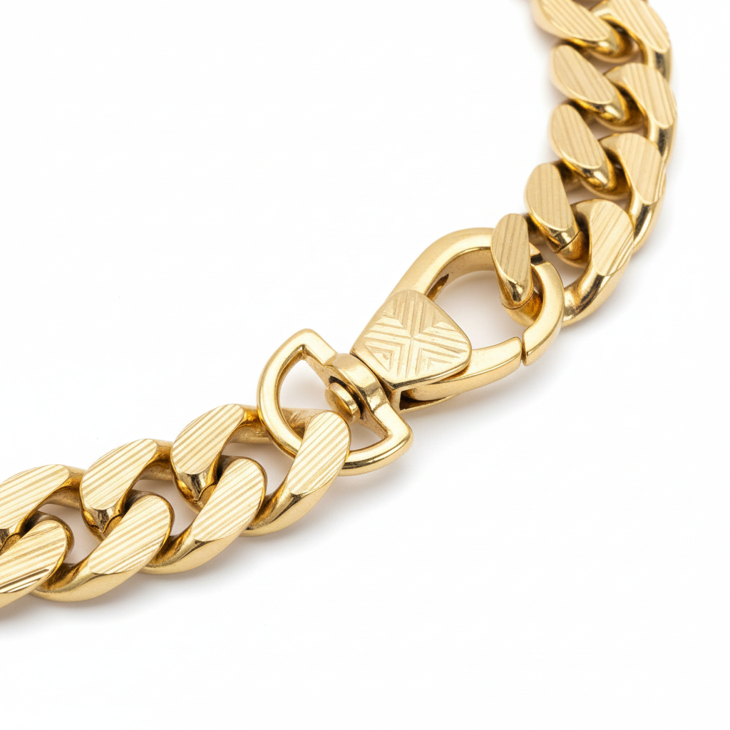 Luxury Cuban Link Dog Collar – Gold & Silver Diamond Chain Necklace for Pets - Gold Store Business