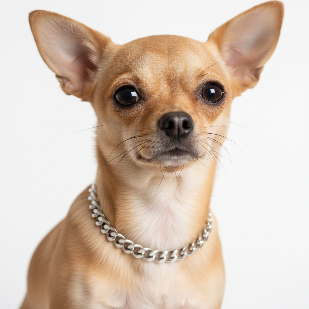 Luxury Cuban Link Dog Collar – Gold & Silver Diamond Chain Necklace for Pets - Gold Store Business