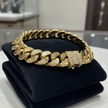 Luxury Cuban Link Dog Collar – Gold & Silver Diamond Chain Necklace for Pets - Gold Store Business
