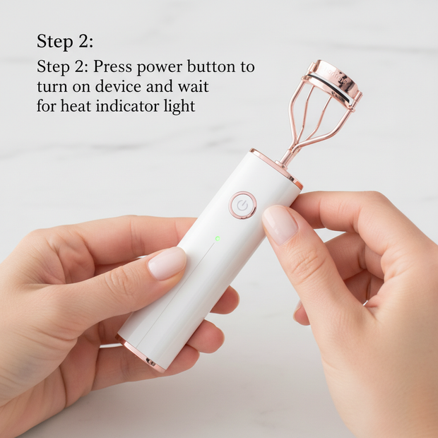 Electric Heated Eyelash Curler — Long-Lasting Lash Perm & Curl Tool with Eyelash Card - Gold Store Business