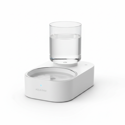 Self-filling automatic pet water bowl for dogs and cats