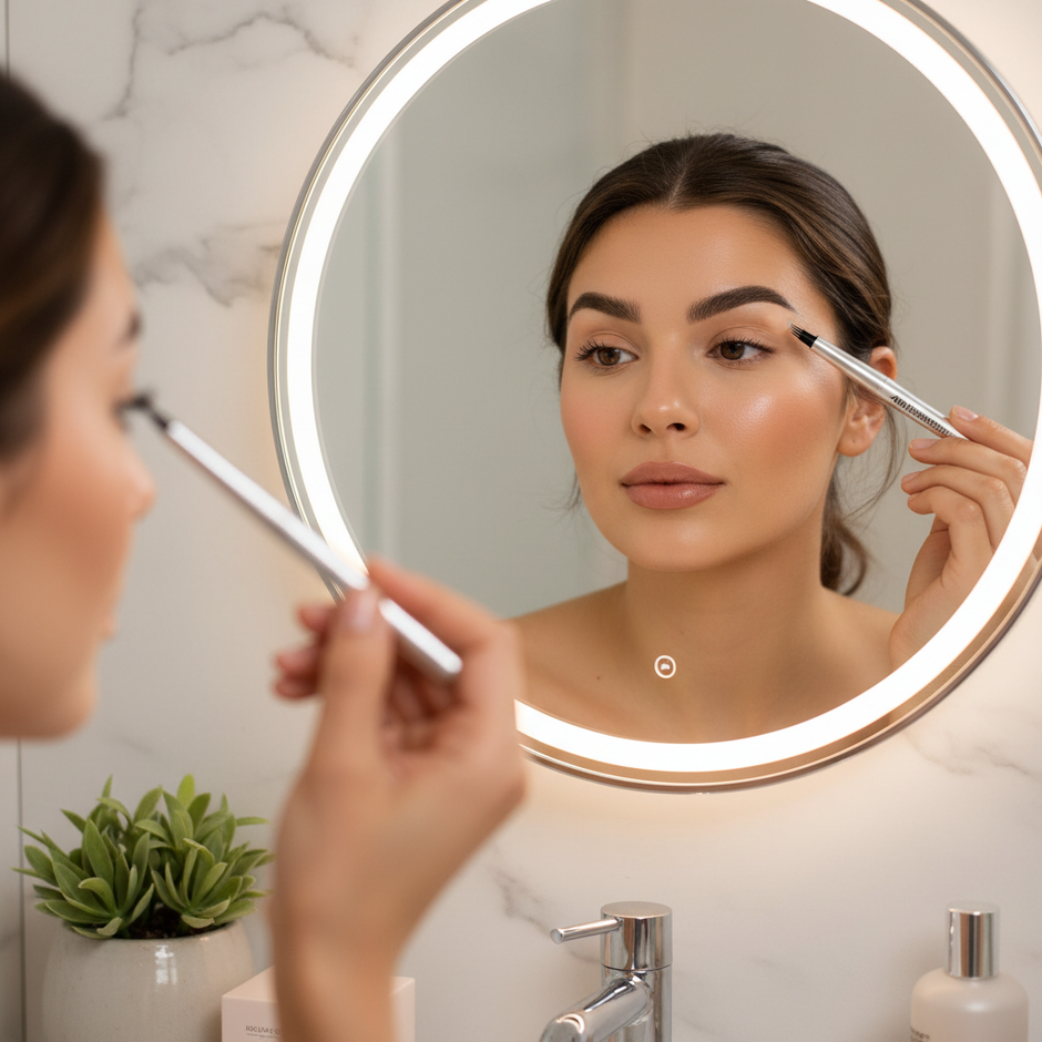 4D Microblading Eyebrow Pencil – 2-in-1 Dual-Ended Brow Pen & Brush | Long-Lasting Waterproof Hair-Like Strokes - Gold Store Business