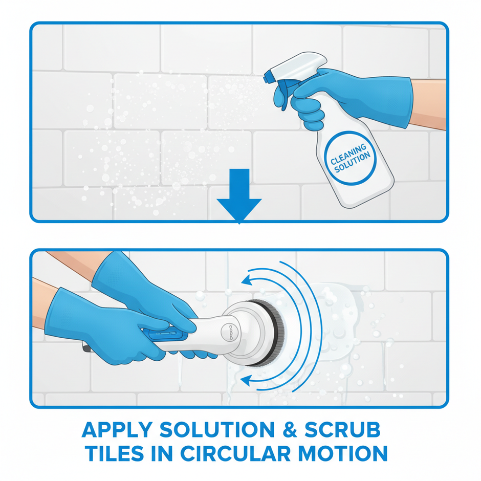 Multifunctional Electric Spin Scrubber — Cordless Cleaning Brush for Kitchen & Bathroom - Gold Store Business