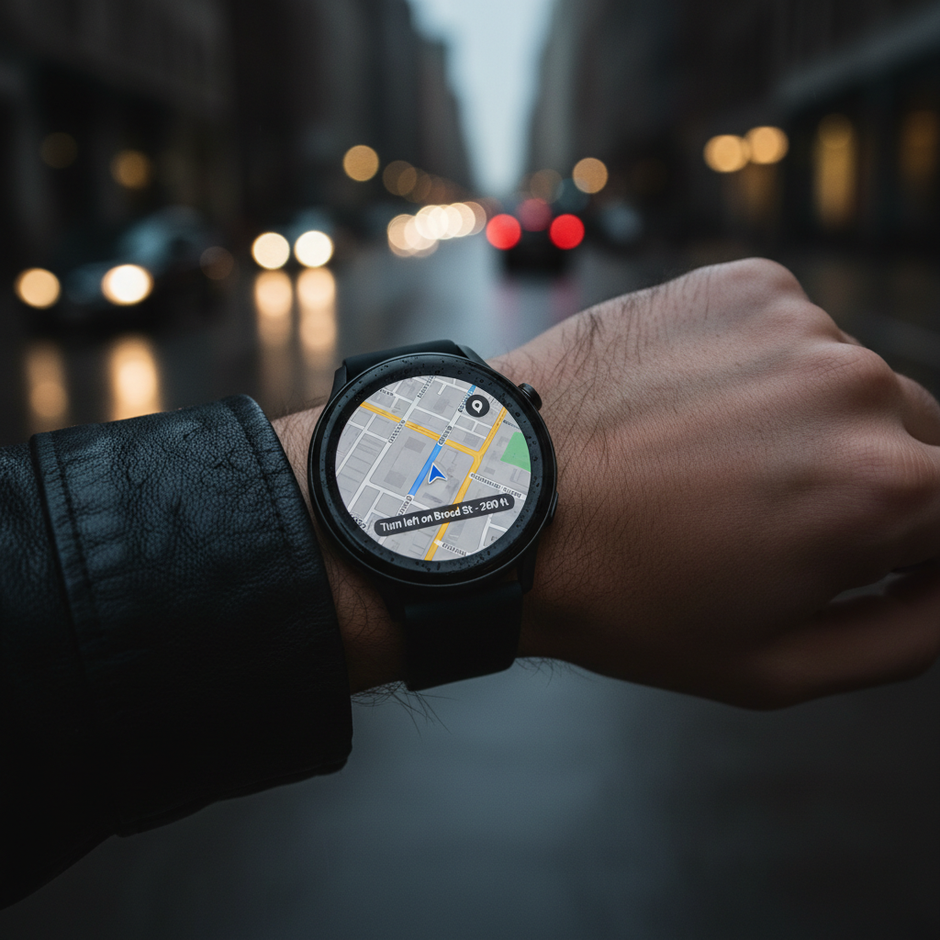 Pixel Watch 3 41mm Google Maps navigation outdoors