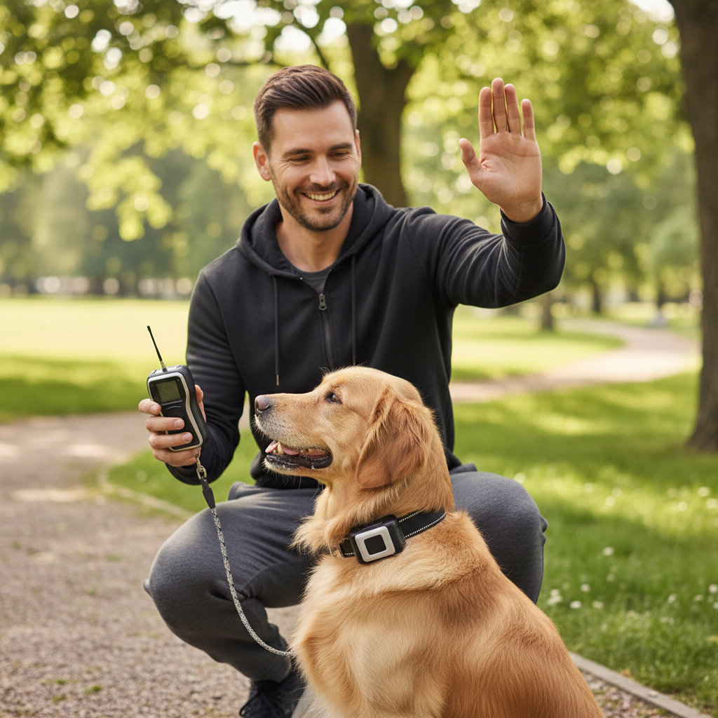 Waterproof Rechargeable Dog Training Collar with Remote – Beep, Vibration & Static Stimulation Modes for All Dogs - Gold Store Business