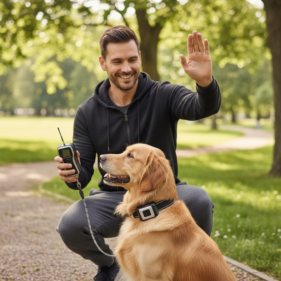 Waterproof Rechargeable Dog Training Collar with Remote – Beep, Vibration & Static Stimulation Modes for All Dogs - Gold Store Business