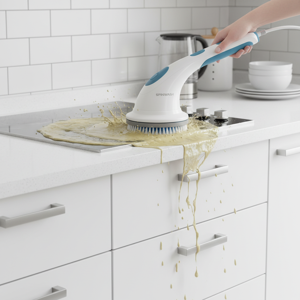 Multifunctional Electric Spin Scrubber — Cordless Cleaning Brush for Kitchen & Bathroom - Gold Store Business