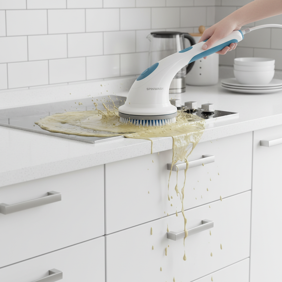 Multifunctional Electric Spin Scrubber — Cordless Cleaning Brush for Kitchen & Bathroom - Gold Store Business