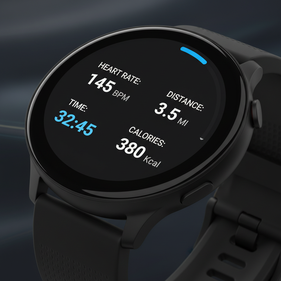 Pixel Watch 3 41mm Actua display with workout stats