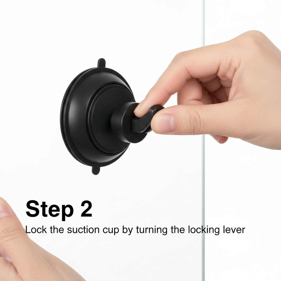 Universal Magnetic Phone Holder — Vacuum Suction Cup, 360° Rotation for Car, Bathroom & Desk - Gold Store Business