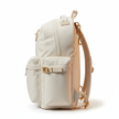 School backpack side view - off-white waterproof fashion bookbag for teens