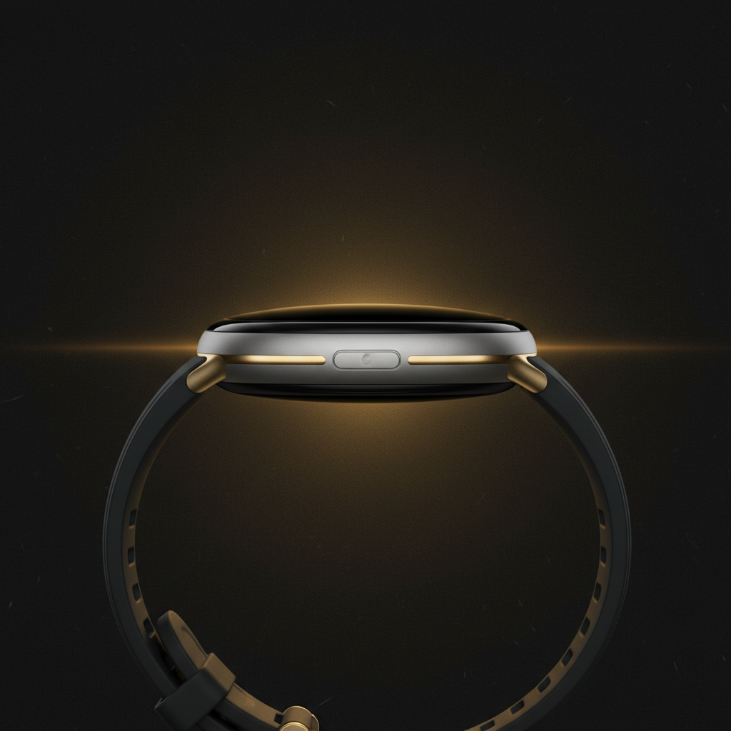Pixel Watch 3 41mm side profile with obsidian band