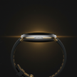 Pixel Watch 3 41mm side profile with obsidian band