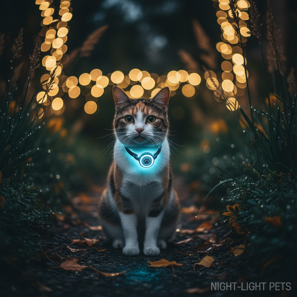 LED Luminous Glowing Dog & Cat Collar – Night Safety Pendant Necklace with Bright Light Decoration - Gold Store Business
