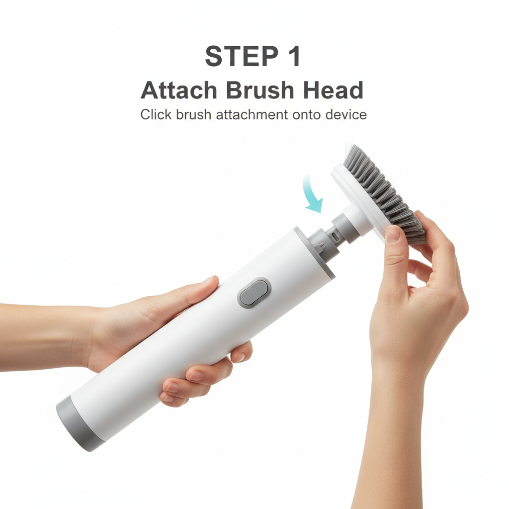 Multifunctional Electric Spin Scrubber — Cordless Cleaning Brush for Kitchen & Bathroom - Gold Store Business