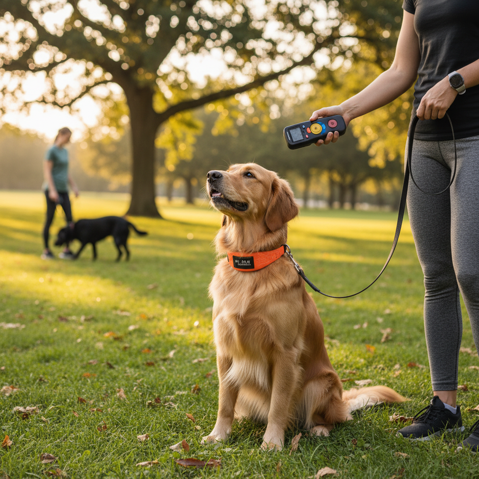 Waterproof Rechargeable Dog Training Collar with Remote – Beep, Vibration & Static Stimulation Modes for All Dogs - Gold Store Business