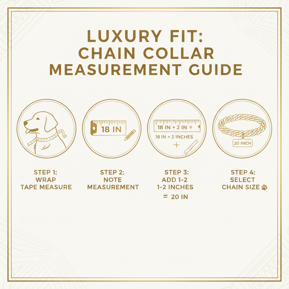 Luxury Cuban Link Dog Collar – Gold & Silver Diamond Chain Necklace for Pets - Gold Store Business