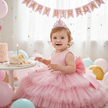 Toddler Girl Party Dress – Sleeveless Bowknot Pearl Cake Dress for Baby Girls 9M-5Y - Gold Store Business