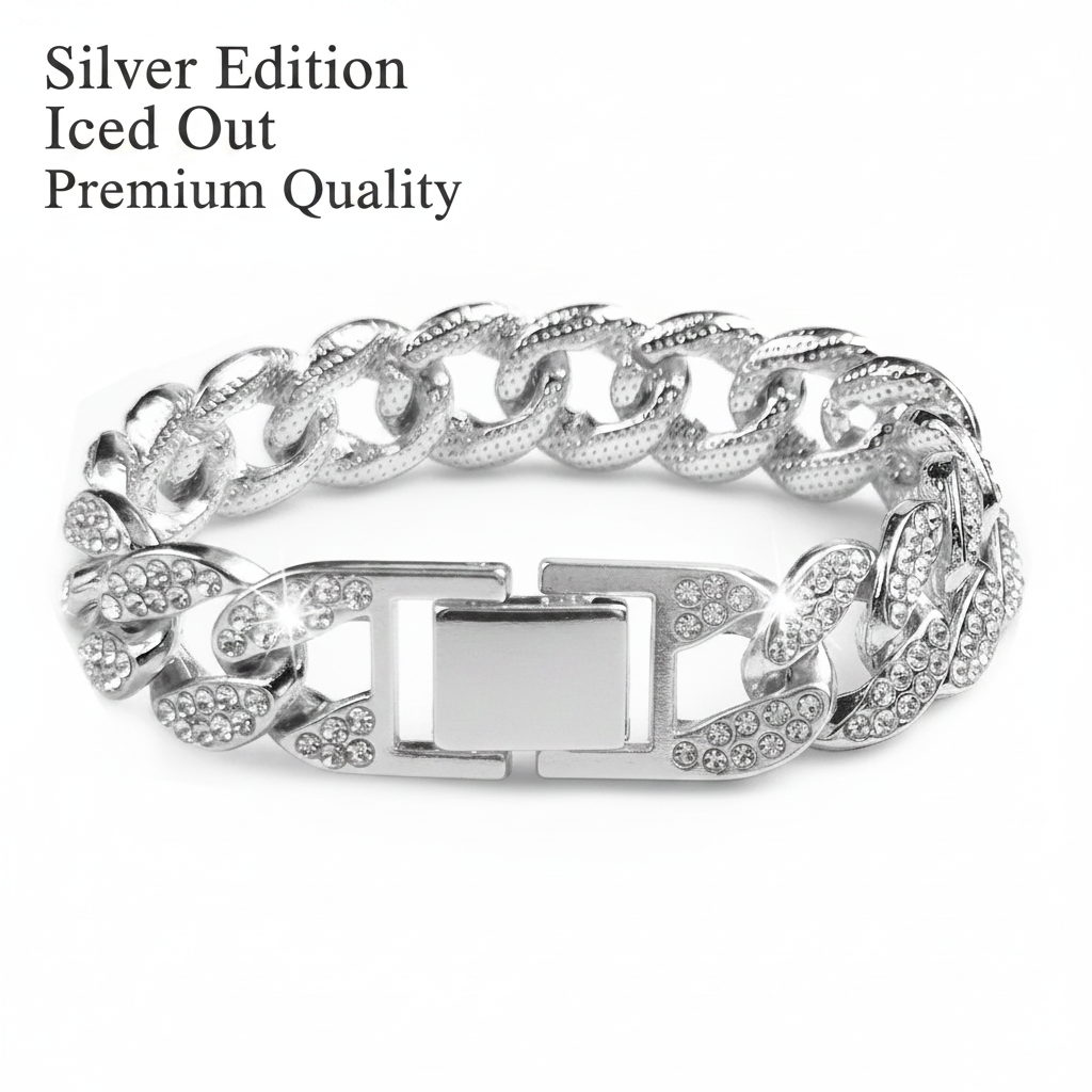 Luxury Cuban Link Dog Collar – Gold & Silver Diamond Chain Necklace for Pets - Gold Store Business