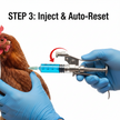 Veterinary Continuous Syringe Gun – Adjustable Dose Animal Injector with 10 Needles - Gold Store Business